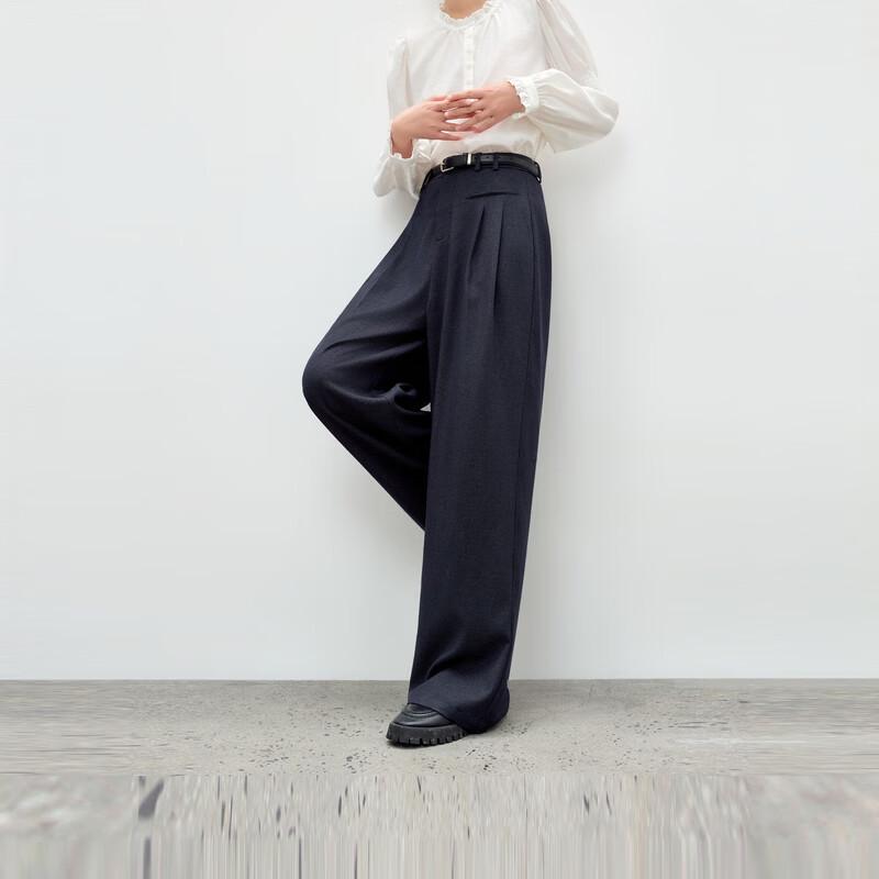 Autumn Water Beauty Women's High-Waist Wide-Leg Commuter Pants