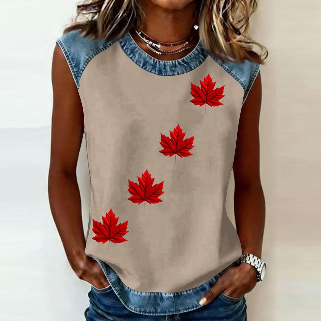 Camiseta informal de manga larga para mujer con cuello redondo y estampado