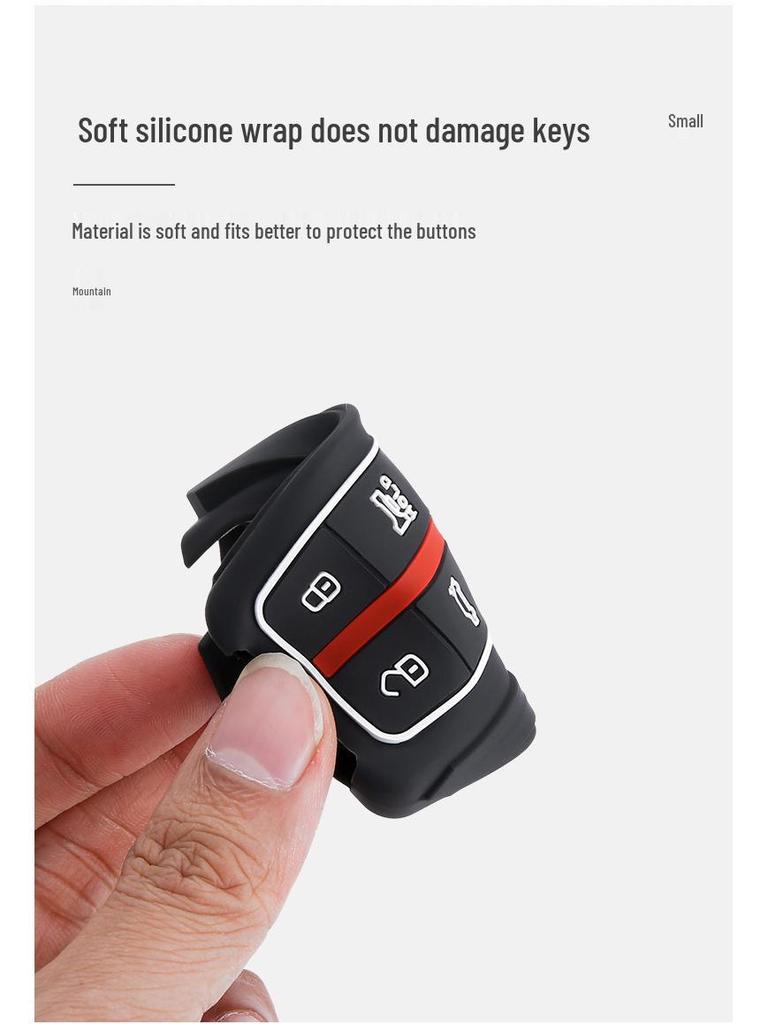 Gradient Metal Full Wrap Key Shell for Hongqi HS5, HS7, H9