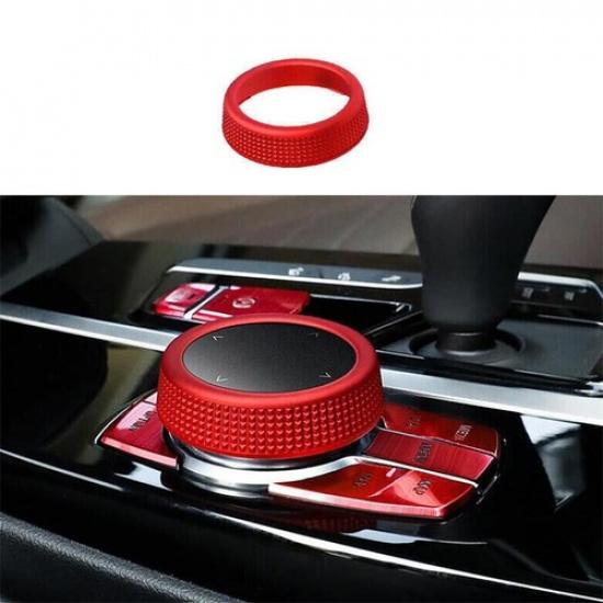Bright Red 2018-22 Multimedia Button Switch Middle Console For BMW 5 Series G30