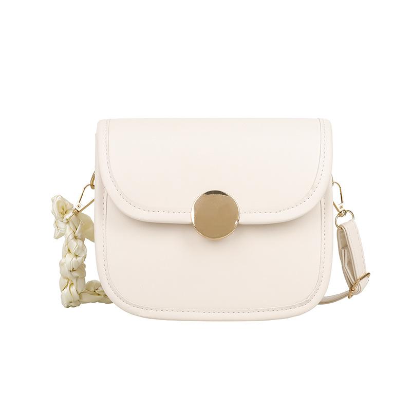 Trendy Crossbody Messenger Bags For Women Fashion Small Underarm Shoulder Bag Purse All-match Female Solid Color Hasp Flap Bag