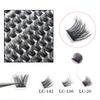 14-Row D Curl Dense False Eyelash Cluster Pack - Mixed Style, Hot Melt Grafted, In Stock