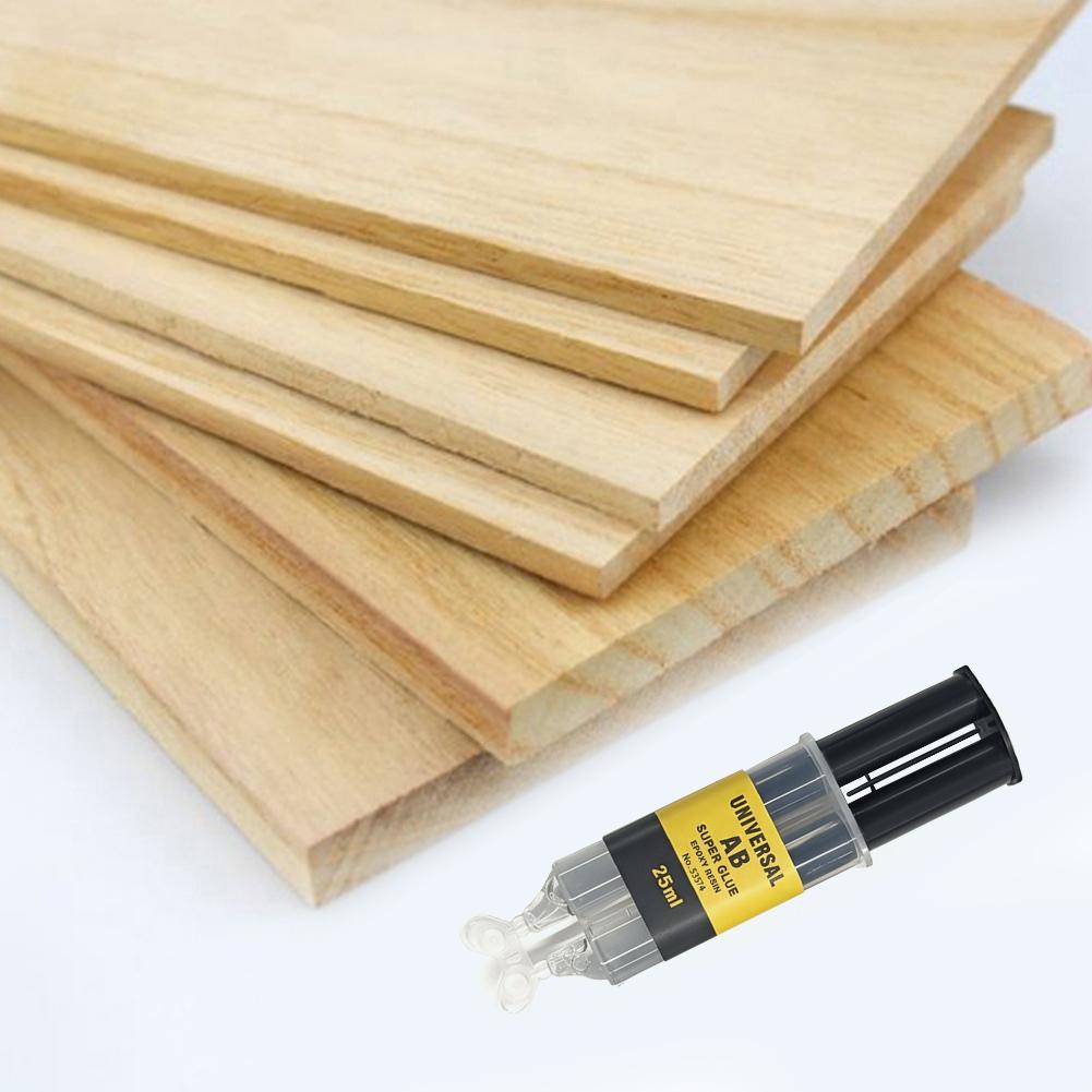 Universal Epoxy Resin AB Glue for Glass Metal Ceramic Woodworking Waterproof Repair Strong Adhesive Glue Super Liquid Glue 25ML