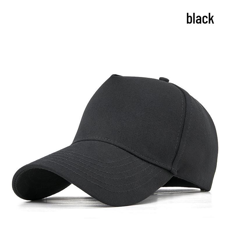 Custom Embroidered Pure Cotton Baseball Cap with Logo or Text M (56-58cm) чёрный
