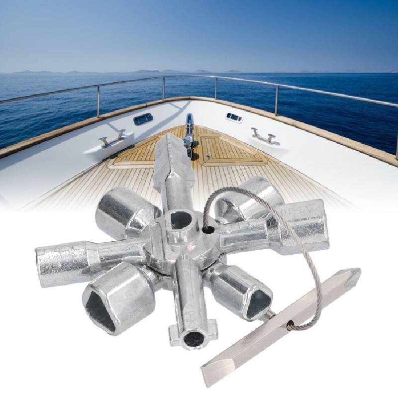 Multi Function Aluminum Alloy Key Wrench For Water Meter Valve And Elevator Control Cabinets