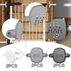 2Pcs Retractable Baby Gate Banister Adapter Pressure Mounted Stair Gate Base Kit Stair Gates