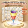 4/1Pcs 3D Magic Stereoscopic Painting Creative Fun Magic For Kindergarten 3-7 Years Old Thinking Training Coloring Sketches
