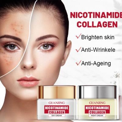 50ml  Niacinamide Morning and Night Cream Set Hydrating Brightening Cream Pore Shrinking Skin Care Products
