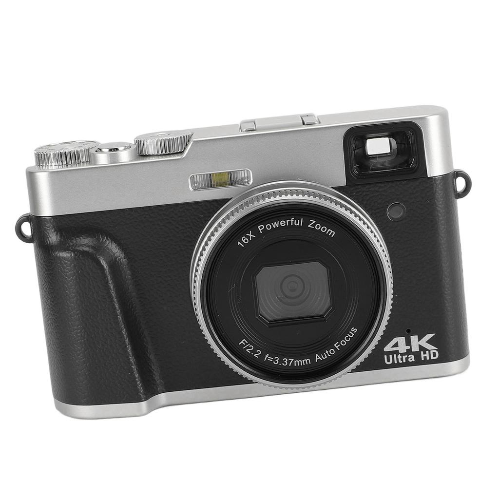 4K 48MP Digital Camera 2.8inch Screen Anti Shake 16X Digital Zoom Video Camera Compact Point and Shoot Travel Camera