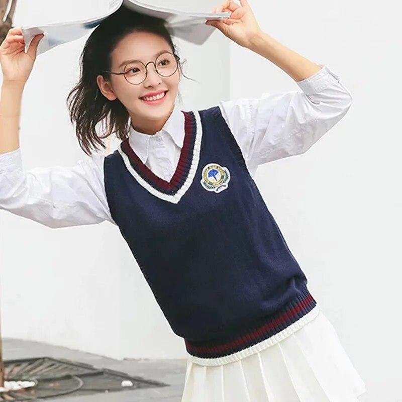 

Женские повседневные вязаные жилеты без рукавов в консервативном стиле с V-образным вырезом