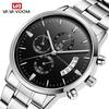 VA VA VOOM 43mm Dial Stainless Steel  Sport Watch  Luxury  Waterproof Quartz Manufacture's Low  Men Watch