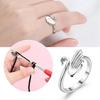 Swan Open Finger Ring Trendy Swan Band Ring Adjustable Promise Ring Jewelry Gift