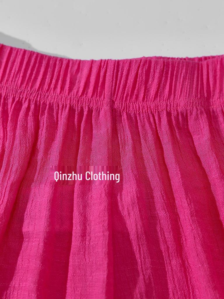 2023 Women's Sexy Loose Beach Cover-up Set - Casual Short Sleeve Sun Protection for Bikini