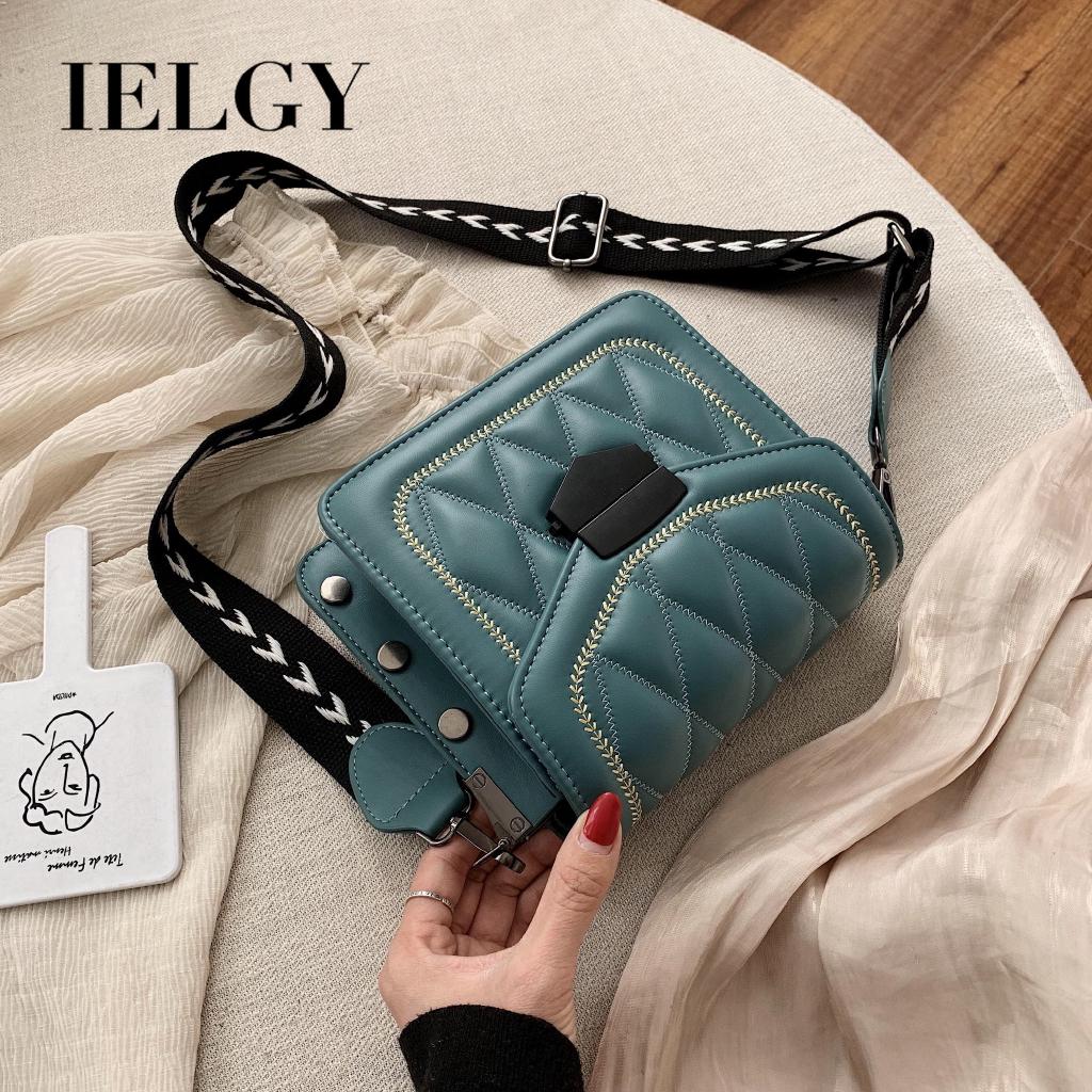 

IELGY Сумка-мессенджер женская популярная модная портативная маленькая сумка с широким ремнем через плечо синий