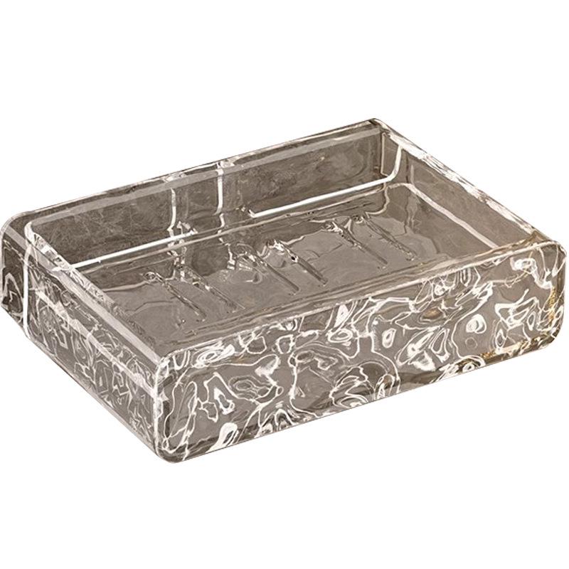 Punch-Free Wall-Mounted Soap Dish: High-End Draining Organizer for Bathroom & Laundry