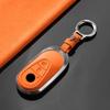 Metal Suede Car Remote Key Cover Case Holder Shell Chain Fob For Mercedes Benz B C E S Class S400L Cla Cls Glc Gle Gls Eqe Eqs