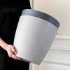 Gray Garden Pots for Patio Modern Plant Pot with Saucer, Flower Weather Resistant Planters Drainage Holes, Stone-Look Planter Indoor Outdoor