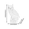 Resin Owl Statue, Farmhouse Figurine, Housewarming Gift, Collectible Figurine, Bird Sculpture for Garden Window,