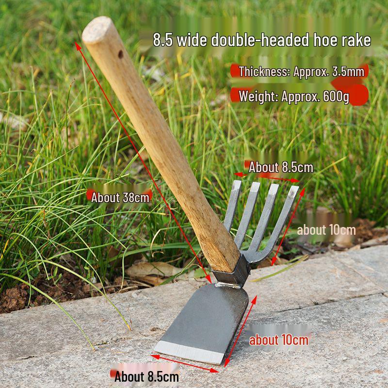 Manganese Steel Gardening Hoe for Weeding, Planting, and Digging