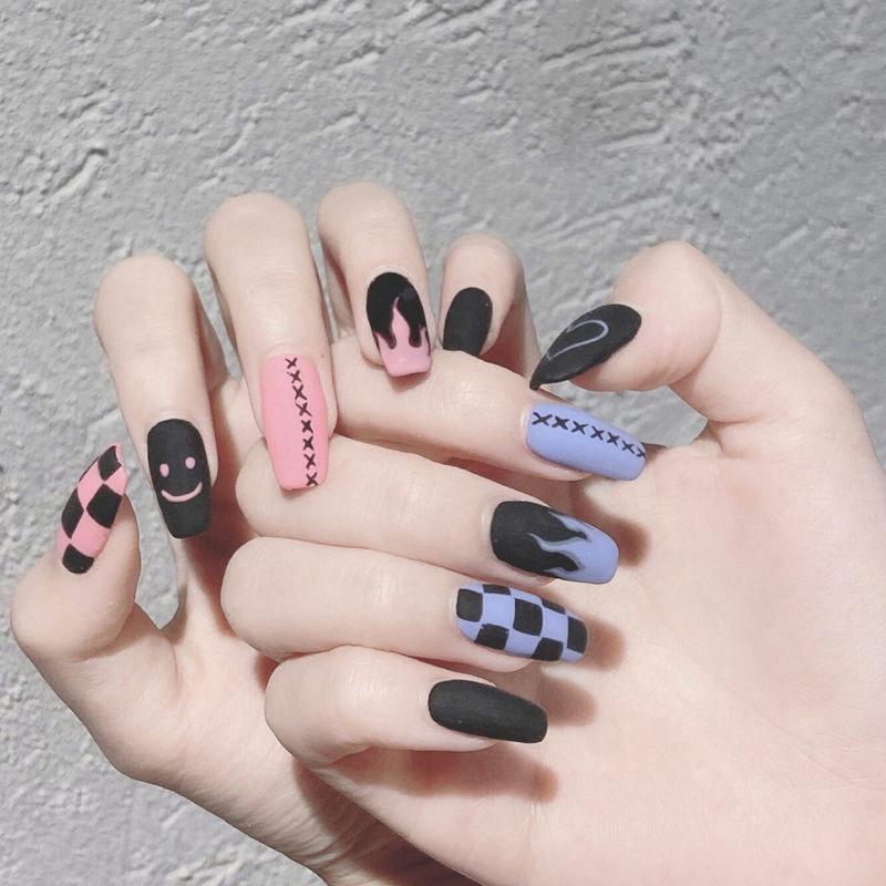 French Pearl Press-On Nails: European & American Style Blush Ballet Nail Art Tips