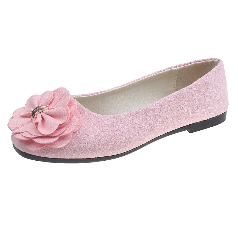 Fashion High Quality Women's Shoes Fashionable Flower Design Flat Shoes for Women Butterfly Knot Suede Single Shoes 43 Zapatos De Mujer