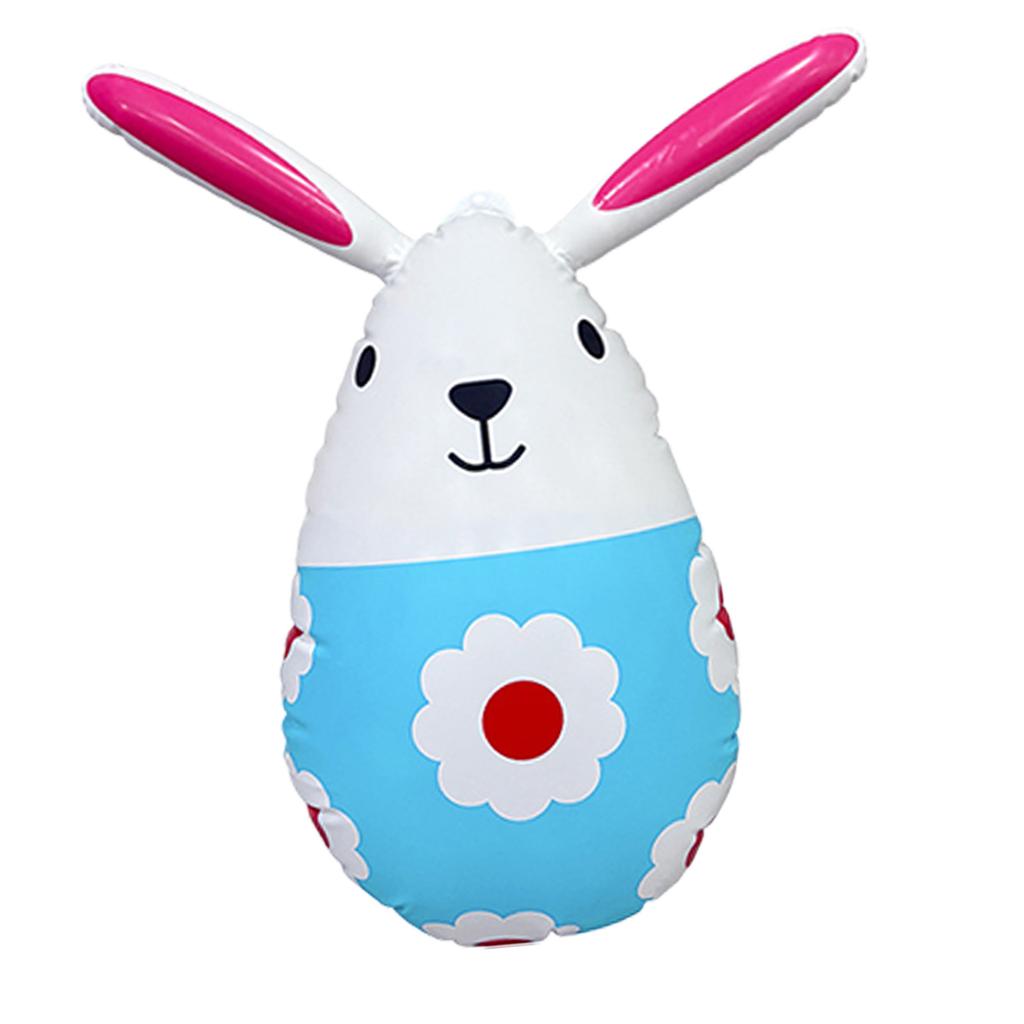 PVC Inflatable Easter Hare Festival Decoration for Garden Yard Tabletop Ceiling Easter Celebration Indoor and Outdoor