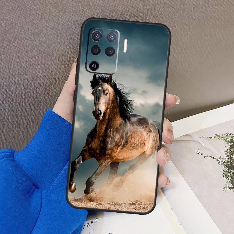 

Чехол для бега с лошадьми для OPPO A15 A16 A3S A5S A52 A72 A94 A74 A54 A83 A91 A93 A31 A5 A9 2020 A53 S чехол OPPO A1K