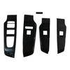 4pcs Window Lift Switch Button Cover Trim Window Switch Bezel Trim for Mitsubishi Outlander 2024-2024 ABS Carbon Fiber