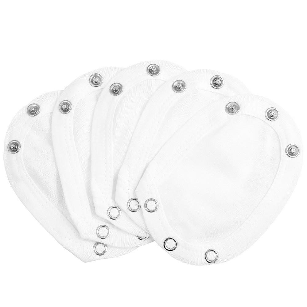 5 stuks Schattige Katoenen Romper Verlengstuk Wit Super Handig Verlengstuk Pads Zachte Romper Verlengband Baby Rompertje Partner