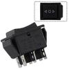 6 Pin DPDT Pole Throw Momentary Rocker Switch 2 Pack Snap In Design 20 Amp Electrical Rating for Car Marine and Household Use