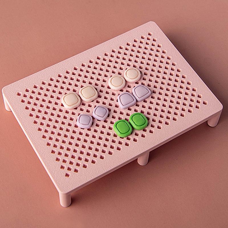 Polymer Clay Earring Fixing Rack Ultraviolet Lamp Pottery Clay Stud Bracket Manual Auxiliary Hole Position Fixing Holder Tools