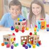 Colorful Aa Geometry Shape Matching Toy Set Wooden Building Blocks For Babies And Toddlers
