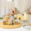 ZISIZ High Borosilicate Glass Soup & Stew Pot - Double Handle Set