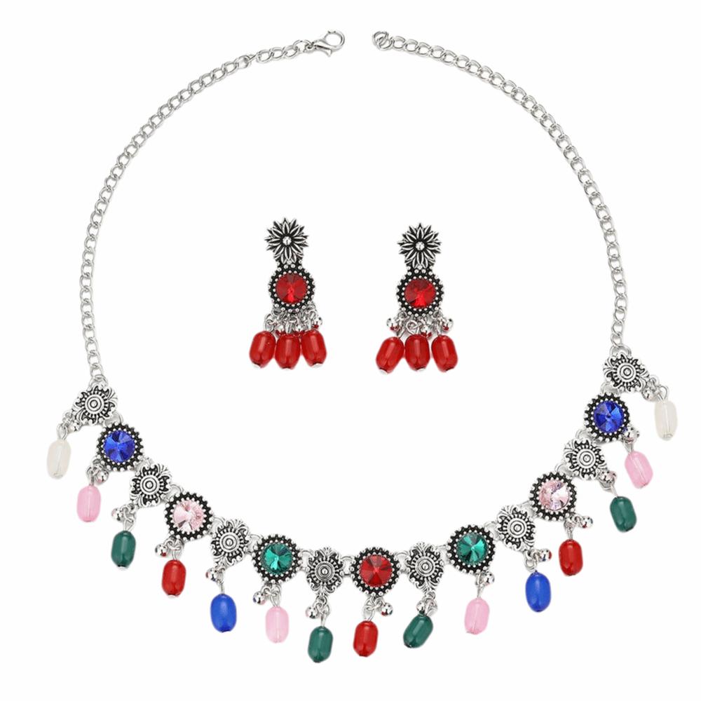 Earrings Women s Jewelry Set Baroque Bridal Jewelry Set Rhinestone Jewelry Set  Bridal Accessories разноцветный