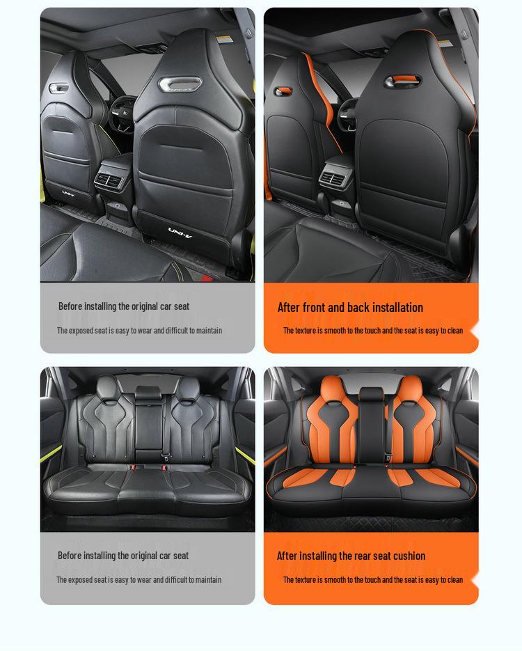 Changan UNIV Five-Seater Leather Car Seat Cushion, Four Seasons Model