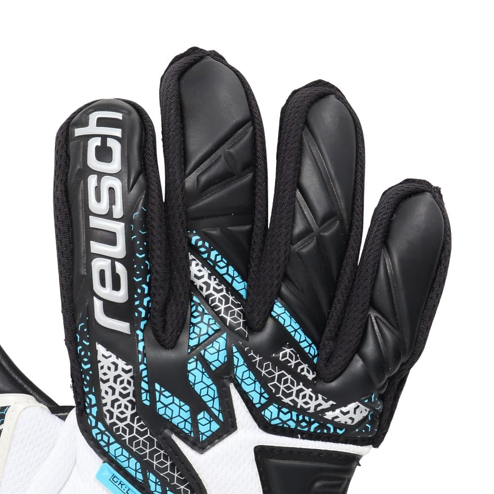 Reuch Attract Goalkeeper Gloves for Soccer/Futsal, Silver [1125] White/Silver, Size 9, 5560215