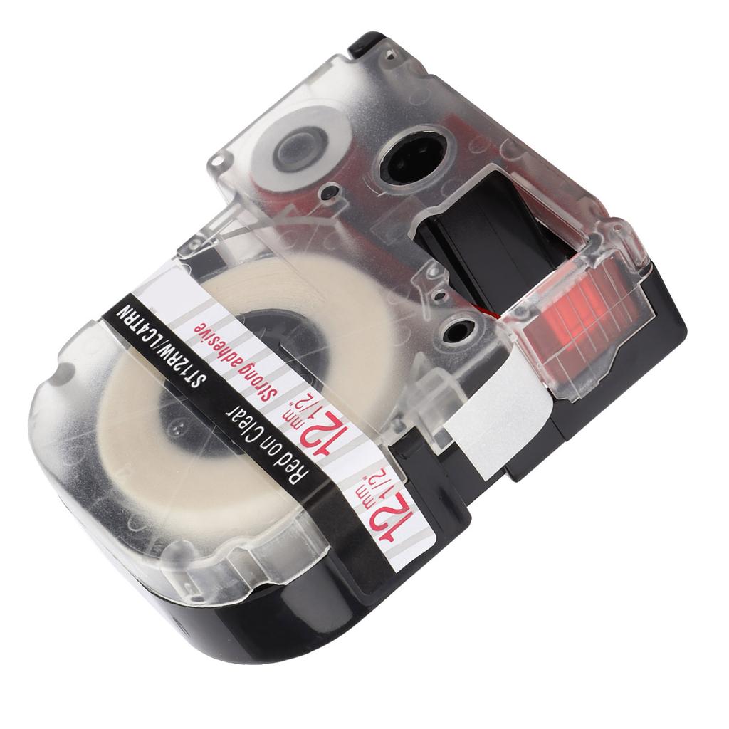 Labeling Tape Corrosion Wear Resistance 12mm Anti Corrosion Label Making for KING JIM Printer