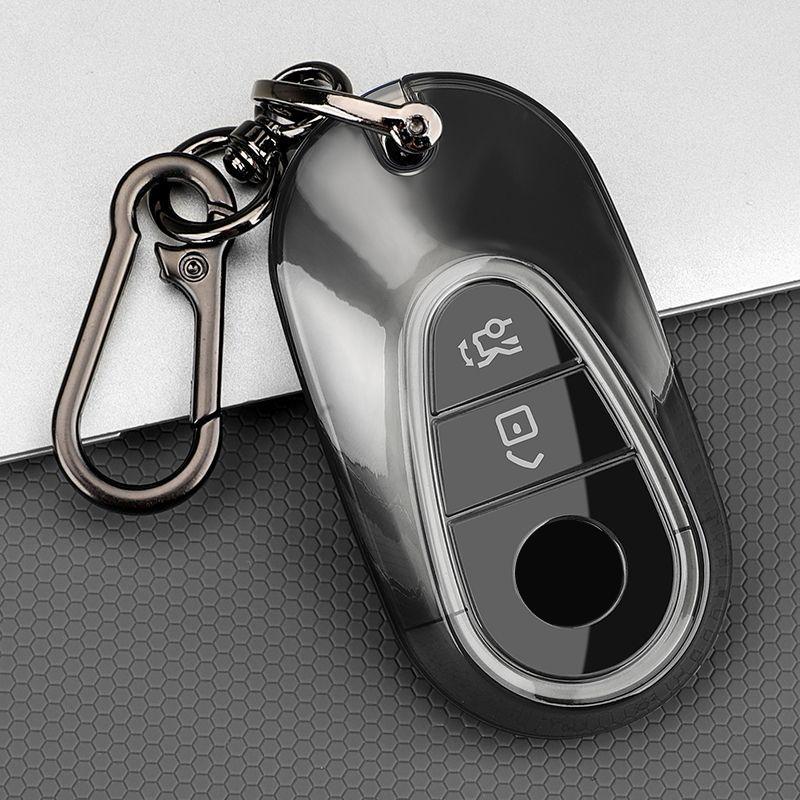 Transparent Tpu For Mercedes Benz C S Glc Eqe Eqs Class W223 X254 V297 V295 W206 S206 X206 Car Key Fob Case Cover Accessories