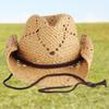 Cowboy Hat Western Wide Brimmed Straw Hat for Women Men Casual Wear Western Fedoras Men Women Unisex Wear