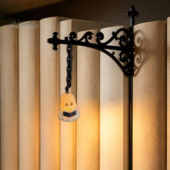 Modernes Bücherregal Zubehör 3D Gedrucktes Geisterlicht, Warme LED Bibliothek Lampe mit Vintage Straßen Heim Büro Regal Dekoration Silhouette, Dekoratives Buch