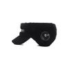 MALBON GOLF Knit Fur Ear Muff Visor Black (Woman)