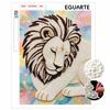 DIY Pearl Art Lion Painting Kit 5D Crystal Rhinestone Embroidery for Bedroom Living Room Wall Decoration Handmade Craft