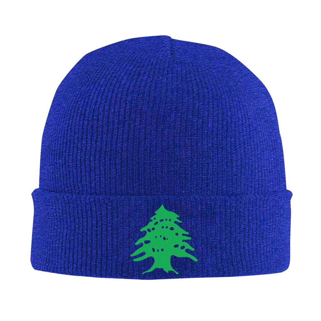 Flag of Lebanon Knitted Caps for Women Men Beanie Autumn Winter Hat Acrylic  Warm Cap