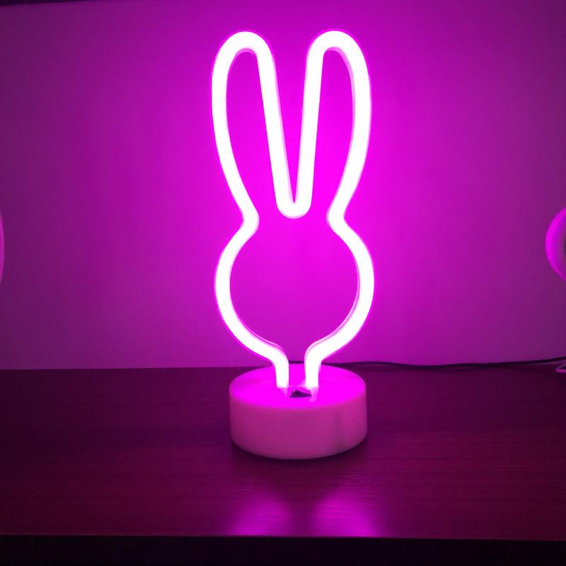 Creative LED Heart Neon Light - Romantic Atmosphere Table Lamp for Bedroom Decor