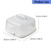 Plastic Food Storage Box For Cakes Cookie Snacks Portable Design Dessert Container Clear Lid Home Outdoor Use