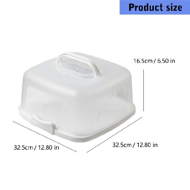 Plastic Food Storage Box For Cakes Cookie Snacks Portable Design Dessert Container Clear Lid Home Outdoor Use