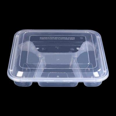 Disposable 4-Compartment Takeout Containers