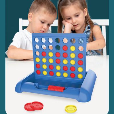 Faltbares 4-Gewinnt-Brettspiel Klassisches Brettspiel Familie Eltern-Kind Interaktives Spiel Denkspielzeug für Kinder