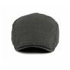 Cotton Cap Men's Forward Cap Solid Color Beret  British Retro Front and Reverse Cap