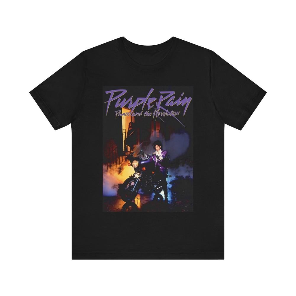 Purple Rain T-Shirt, Prince Unisex Short Sleeve Tee